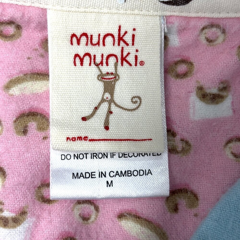 Munki Munki Bamboo Cotton 2-pc Pajama Set Coffee Donuts Size Medium - Picture 11 of 16